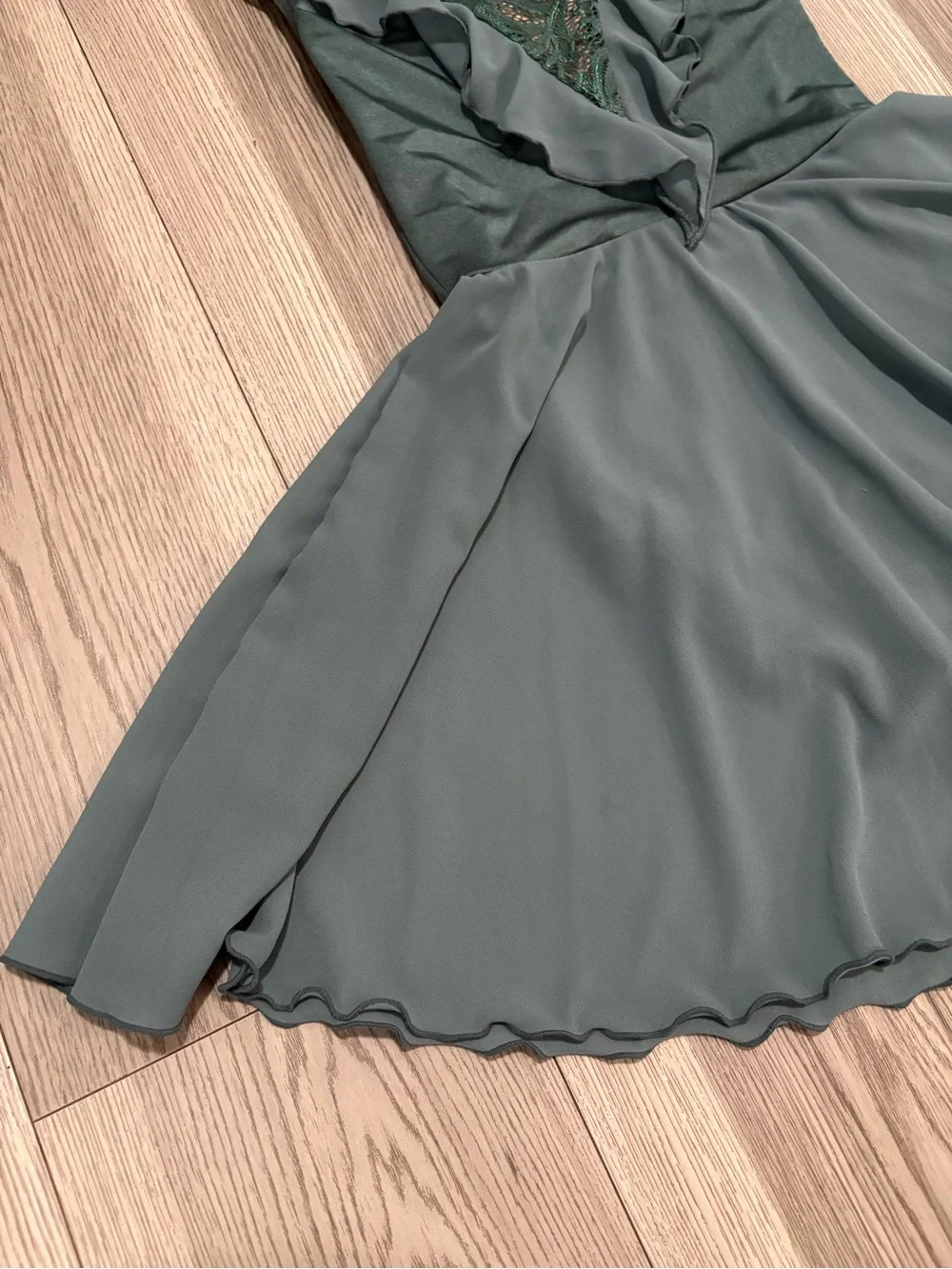 Weissman Juniper Teal Lyrical Dance Costume Size MC (10/12)